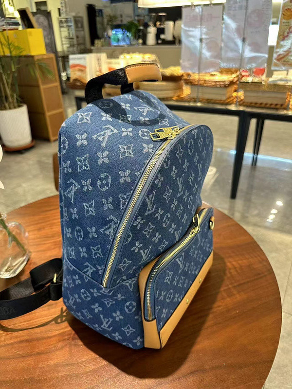 Canvas PU leather bag ,budget ,size 38x28x18cm,no box,  B40-1