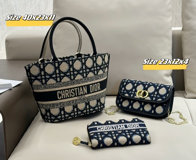 Canvas Split leather bag a set,3A ,no box, B75-41