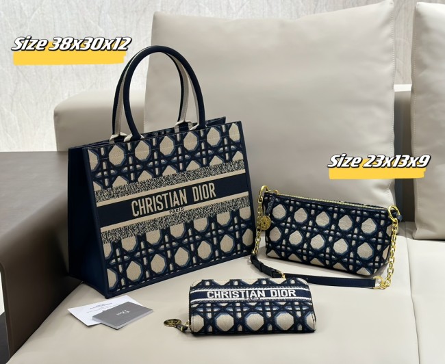 Canvas Split leather bag a set,3A ,no box, B75-40