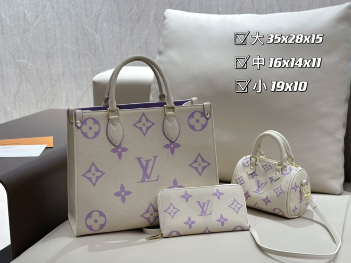 Split leather bag a set,3A ,no box,  B75-95