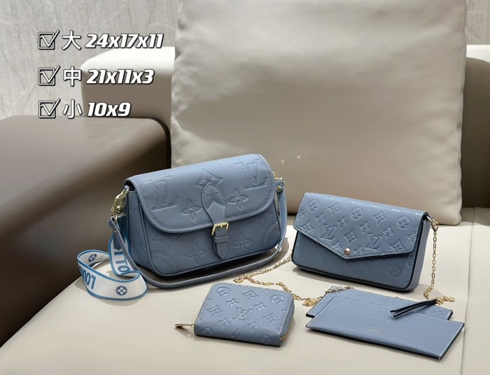 Split leather bag a set,3A ,no box,  B75-96