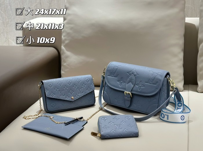 Split leather bag a set,3A ,no box,  B75-96