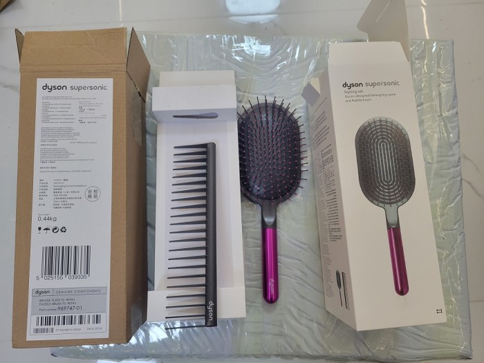 Air cushion anti-static massage comb wide tooth hair comb，2-piece set，with box, HSE20-1