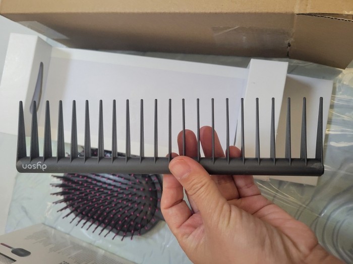 Air cushion anti-static massage comb wide tooth hair comb，2-piece set，with box, HSE20-1