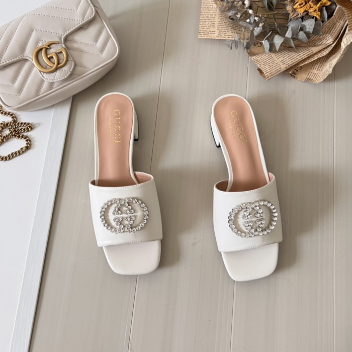 Women heel slipper shoes,  heel 3cm/7cm,size 34-42, SS50-97-107