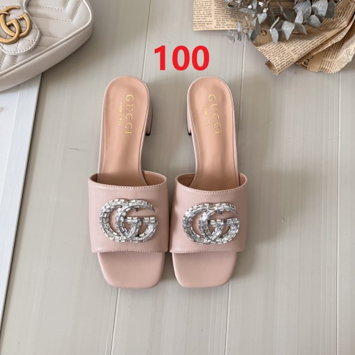 Women heel slipper shoes,  heel 3cm/7cm,size 34-42, SS50-97-107