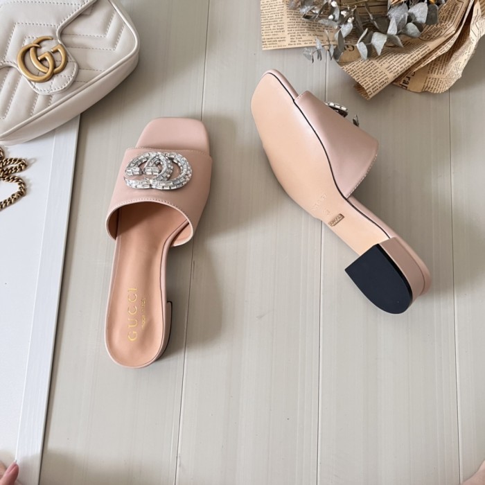 Women heel slipper shoes,  heel 3cm/7cm,size 34-42, SS50-97-107