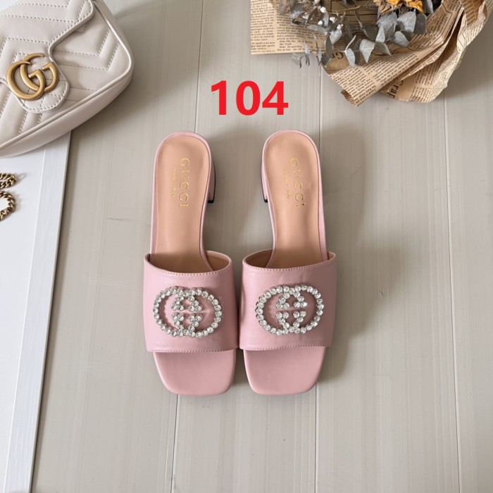Women heel slipper shoes,  heel 3cm/7cm,size 34-42, SS50-97-107