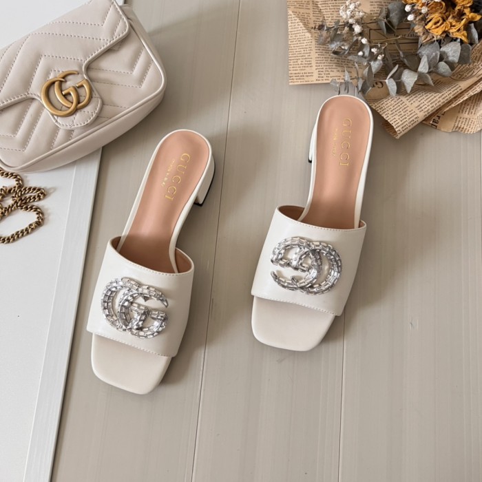 Women heel slipper shoes,  heel 3cm/7cm,size 34-42, SS50-97-107