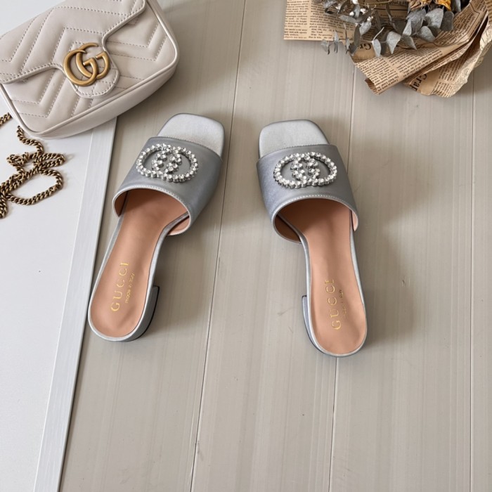 Women heel slipper shoes,  heel 3cm/7cm,size 34-42, SS50-97-107