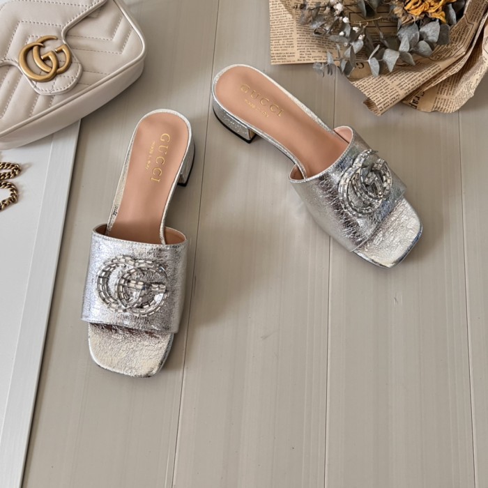 Women heel slipper shoes,  heel 3cm/7cm,size 34-42, SS50-97-107