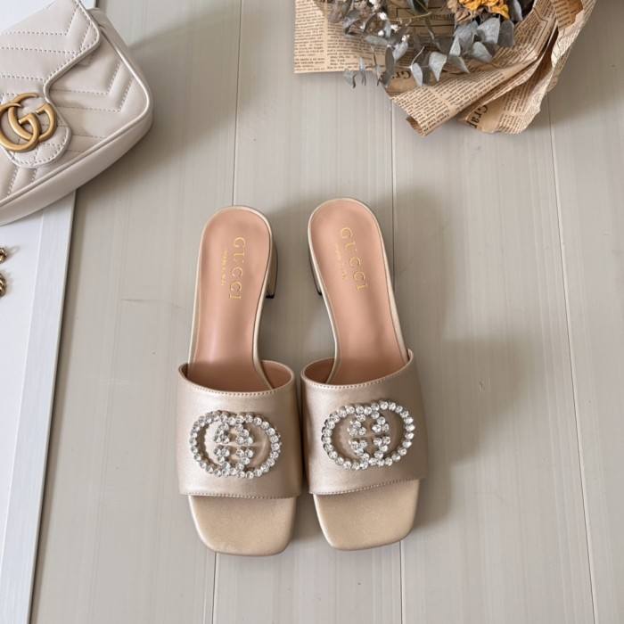Women heel slipper shoes,  heel 3cm/7cm,size 34-42, SS50-97-107