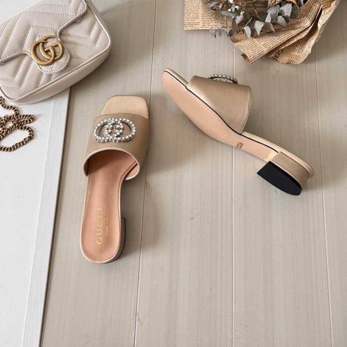 Women heel slipper shoes,  heel 3cm/7cm,size 34-42, SS50-97-107