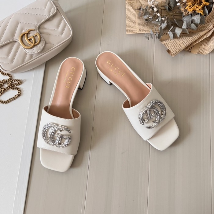 Women heel slipper shoes,  heel 3cm/7cm,size 34-42, SS50-97-107