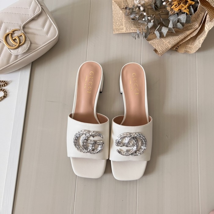 Women heel slipper shoes,  heel 3cm/7cm,size 34-42, SS50-97-107