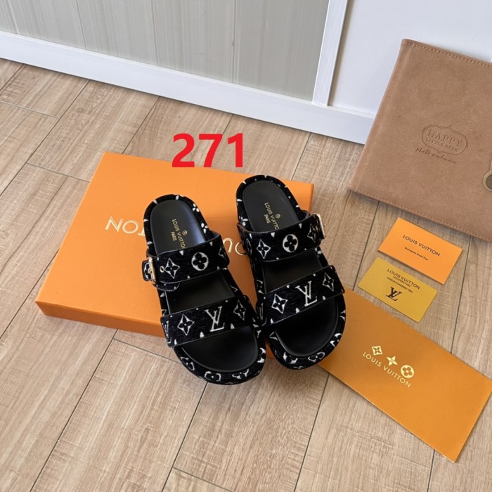 Women flat slipper shoes, size 35-41, SS60-270-271