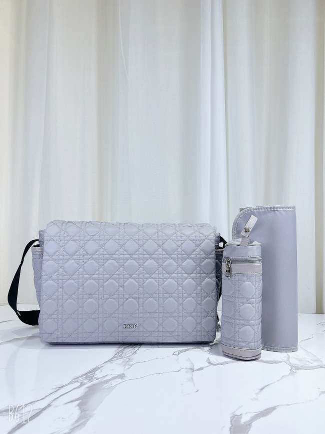 Canvas and split leather baby diaper bag + nursing bottle bag+ cushion, AAA, no box,diaper bag size 40x26x14cm,B98-62