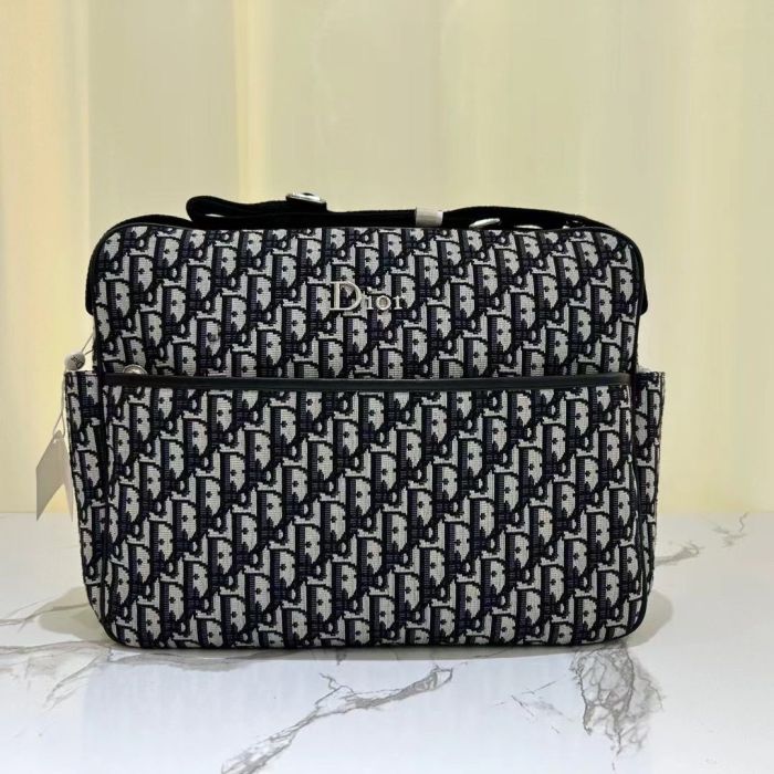Canvas and split leather baby diaper bag + nursing bottle bag+ cushion, AAA, no box,diaper bag size  40x26x14cm,B98-69
