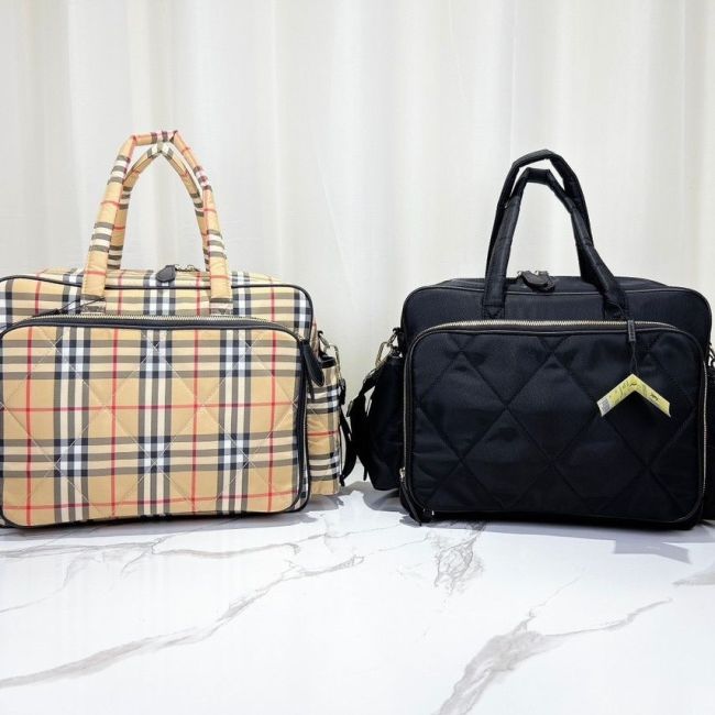 Canvas and split leather baby diaper bag + nursing bottle bag+ cushion, AAA, no box,diaper bag size 40x26x14cm,B98-65-66