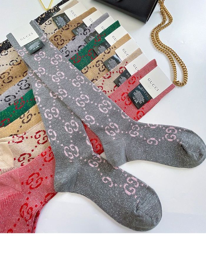 Cotton thigh-high stockings women's socks, 2 pairs.Free size,CL10-16-23