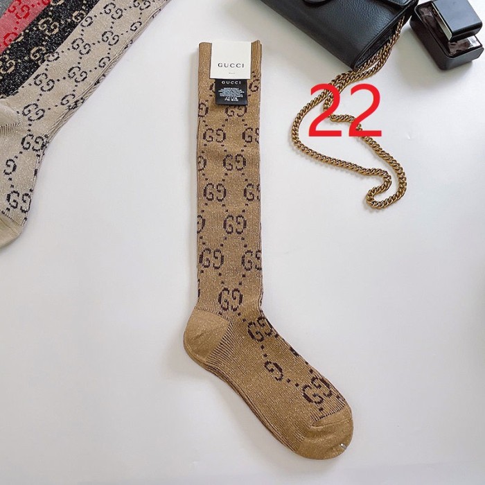 Cotton thigh-high stockings women's socks, 2 pairs.Free size,CL10-16-23
