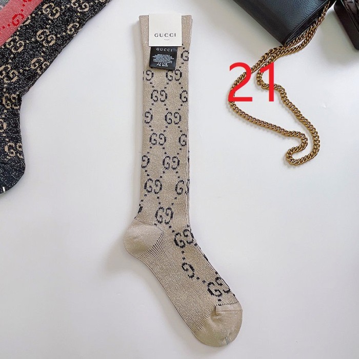 Cotton thigh-high stockings women's socks, 2 pairs.Free size,CL10-16-23