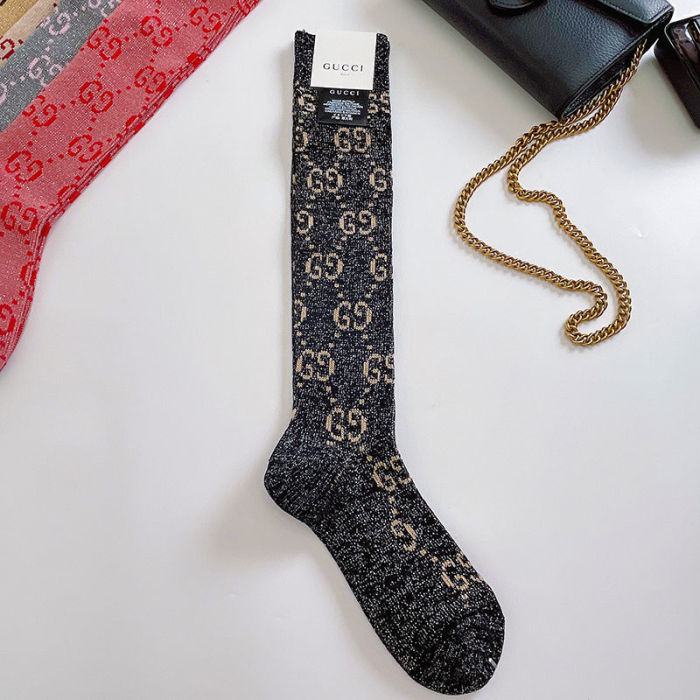 Cotton thigh-high stockings women's socks, 2 pairs.Free size,CL10-16-23