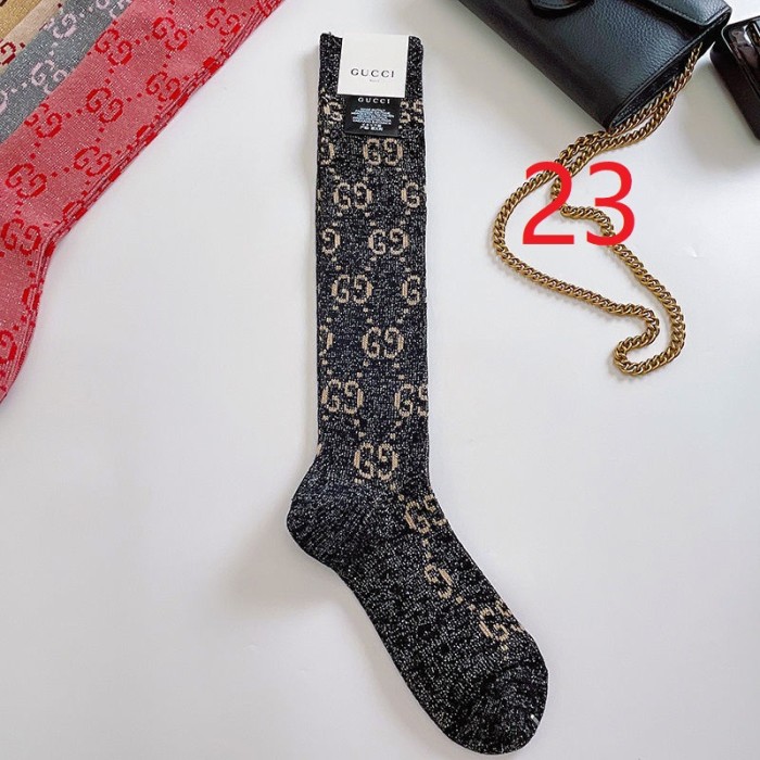 Cotton thigh-high stockings women's socks, 2 pairs.Free size,CL10-16-23
