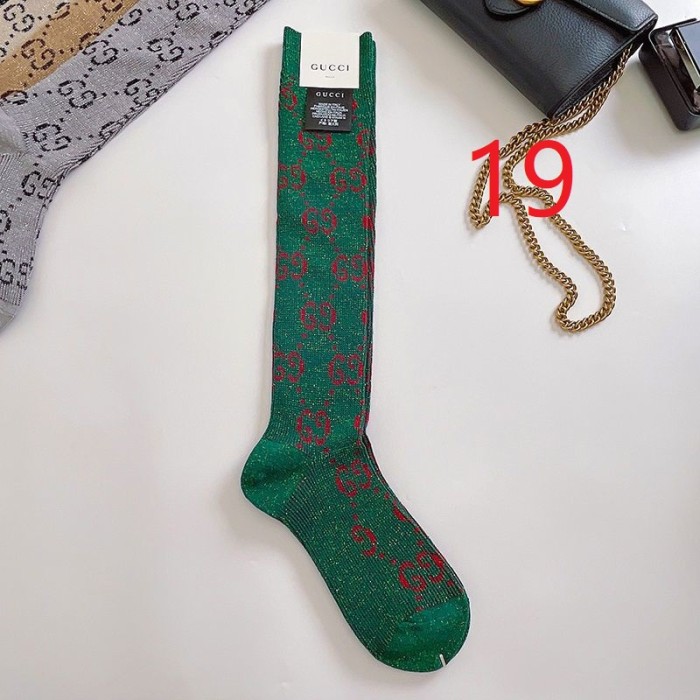 Cotton thigh-high stockings women's socks, 2 pairs.Free size,CL10-16-23