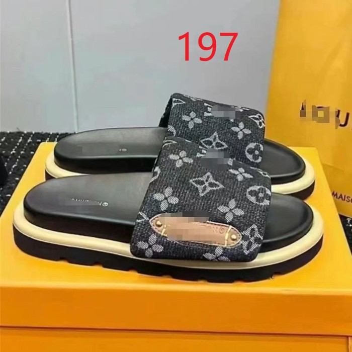 Women and men flat slippers shoes,with logo with box,size 35-45, SS60-192-198