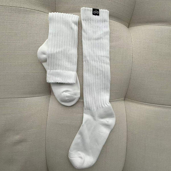 Cotton sport socks: black + white, 2 pairs.free size,CL10-33