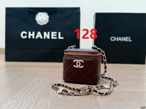 Split leather makeup bag ,4A ,size 10x8cm,no box,  B75-128