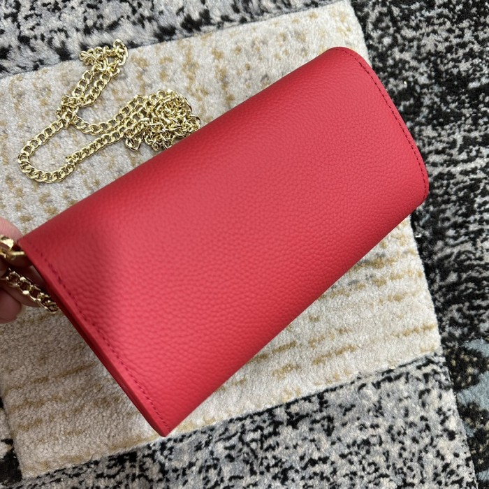 5A, real lether,  cross shoulder bag , size 22x12x5.5cm, no box. B98-14