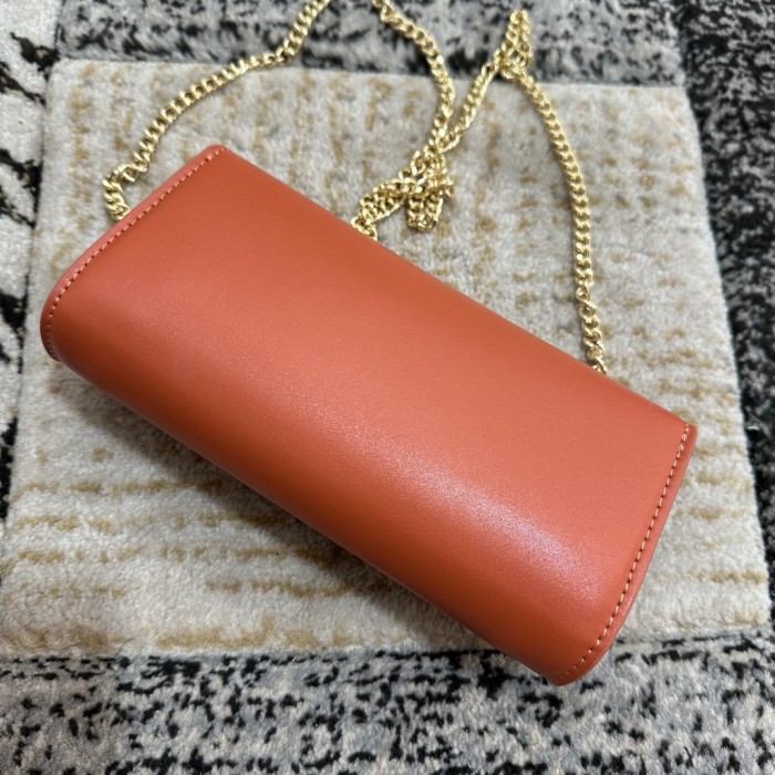 5A, real lether,  cross shoulder bag , size 22x12x5.5cm, no box. B98-106