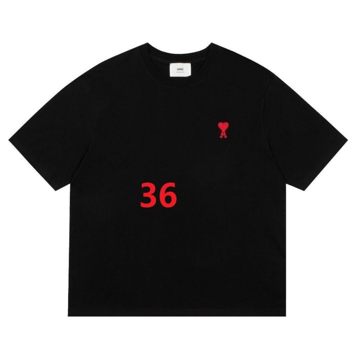 Women men embroidered heart cotton short sleeves t shirt clothes，CL20-32-36