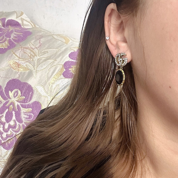 Earrings jewelry ,  with box, J25-47-49
