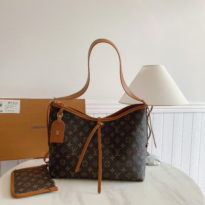 Canvas PU leather bag ,budget ,size 34x13x26cm,no box,  B35-187-190