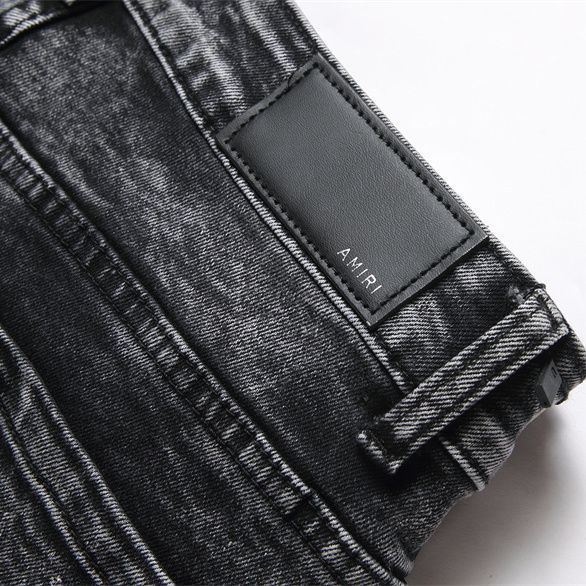 Tailored embroidered denim pants for men, CL50-14