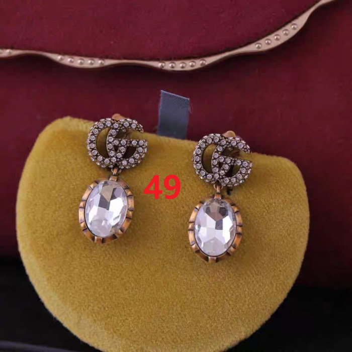 Earrings jewelry ,  with box, J25-47-49