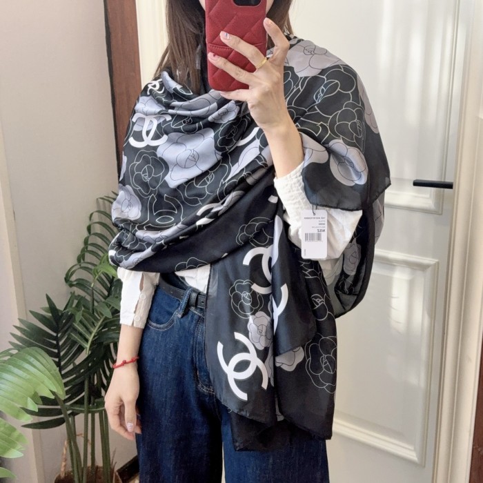 Cotton silk scarf, size 90x180cm, SF20-6-7