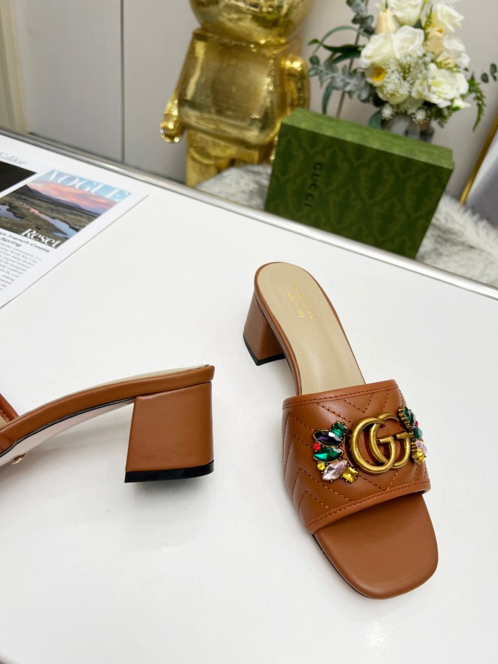Women heel slipper shoes, heel 2.5cm/6.5cm, size 35-44, SS50-178
