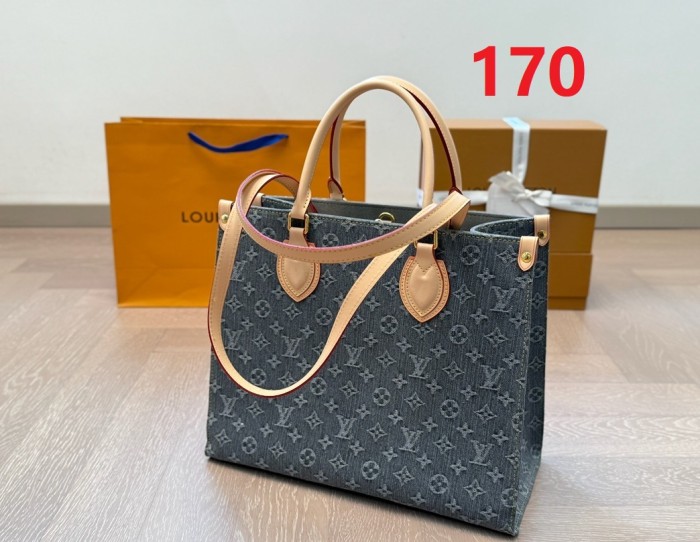 Canvas split leather bag,3A ,size 35x30cm,no box,  B75-170