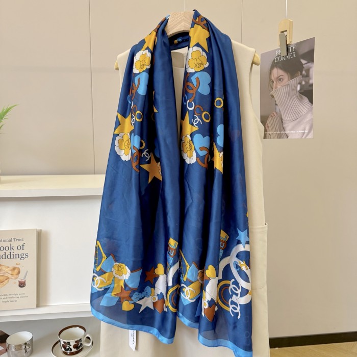 Cotton silk scarf, size 90x180cm, SF20-3-5