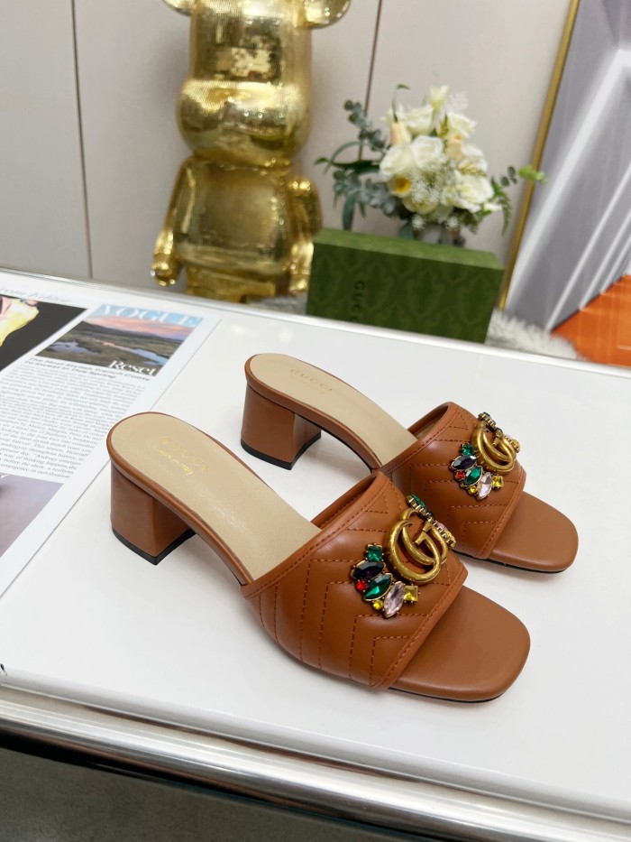 Women heel slipper shoes, heel 2.5cm/6.5cm, size 35-44, SS50-178