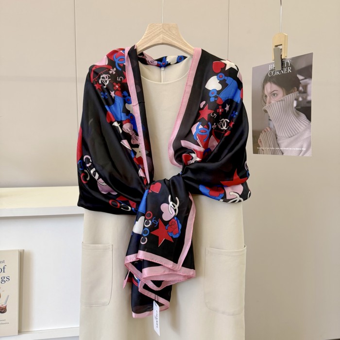 Cotton silk scarf, size 90x180cm, SF20-3-5