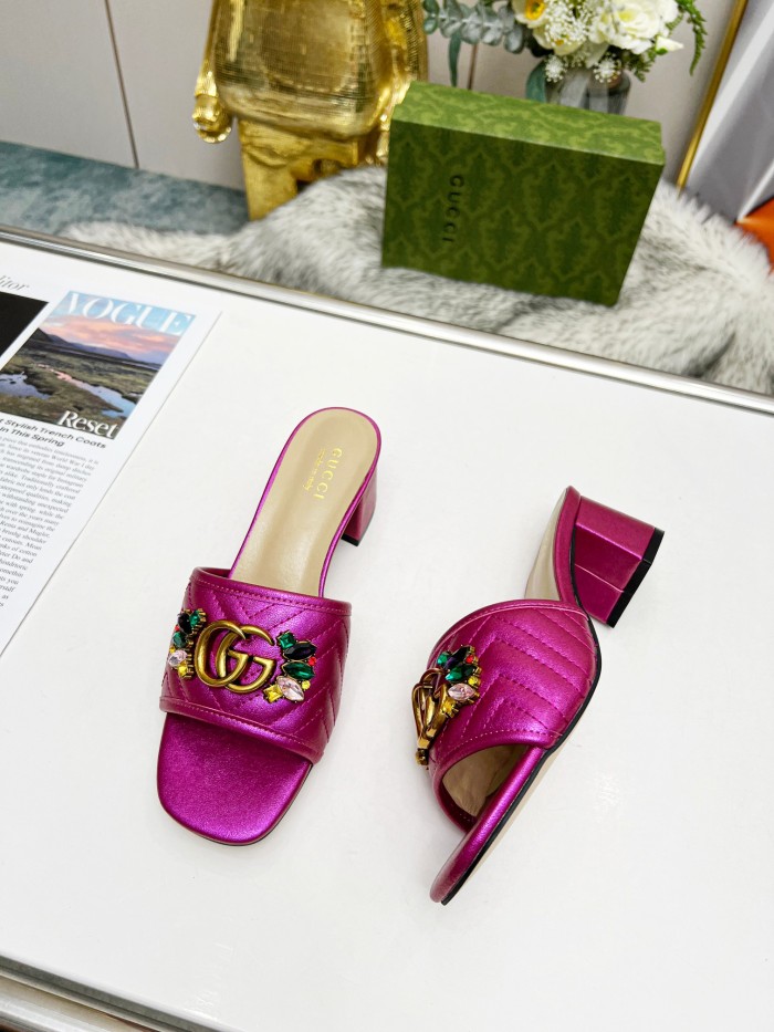 Women heel slipper shoes, heel 2.5cm/6.5cm, size 35-44, SS50-180