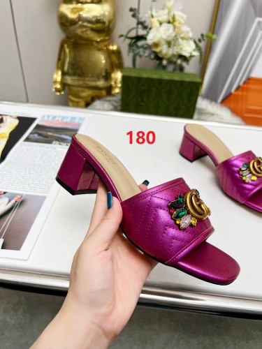 Women heel slipper shoes, heel 2.5cm/6.5cm, size 35-44, SS50-180