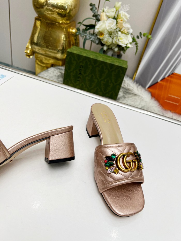 Women heel slipper shoes, heel 2.5cm/6.5cm, size 35-44, SS50-177