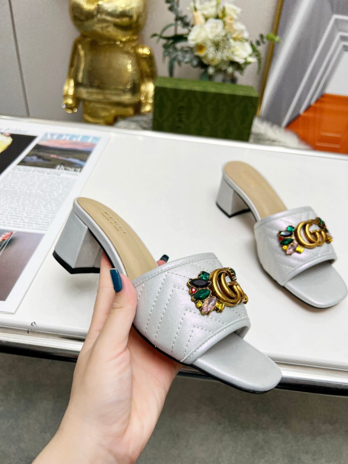 Women heel slipper shoes, heel 2.5cm/6.5cm, size 35-44, SS50-179