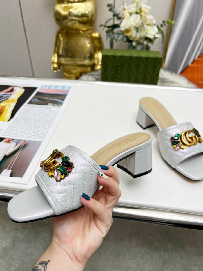Women heel slipper shoes, heel 2.5cm/6.5cm, size 35-44, SS50-179
